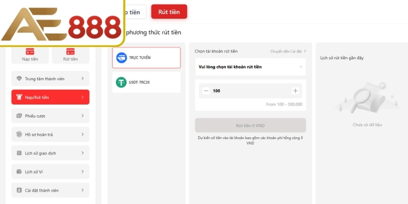 Bảo mật rút tiền AE888 khi nhận thưởng 